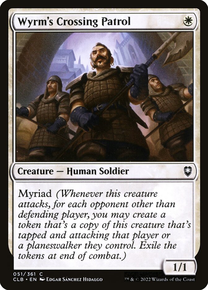 Patrulha da Travessia do Dragão / Wyrm's Crossing Patrol - Magic: The Gathering - MoxLand