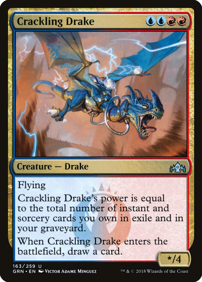 Dragonete Fagulhante / Crackling Drake - Magic: The Gathering - MoxLand