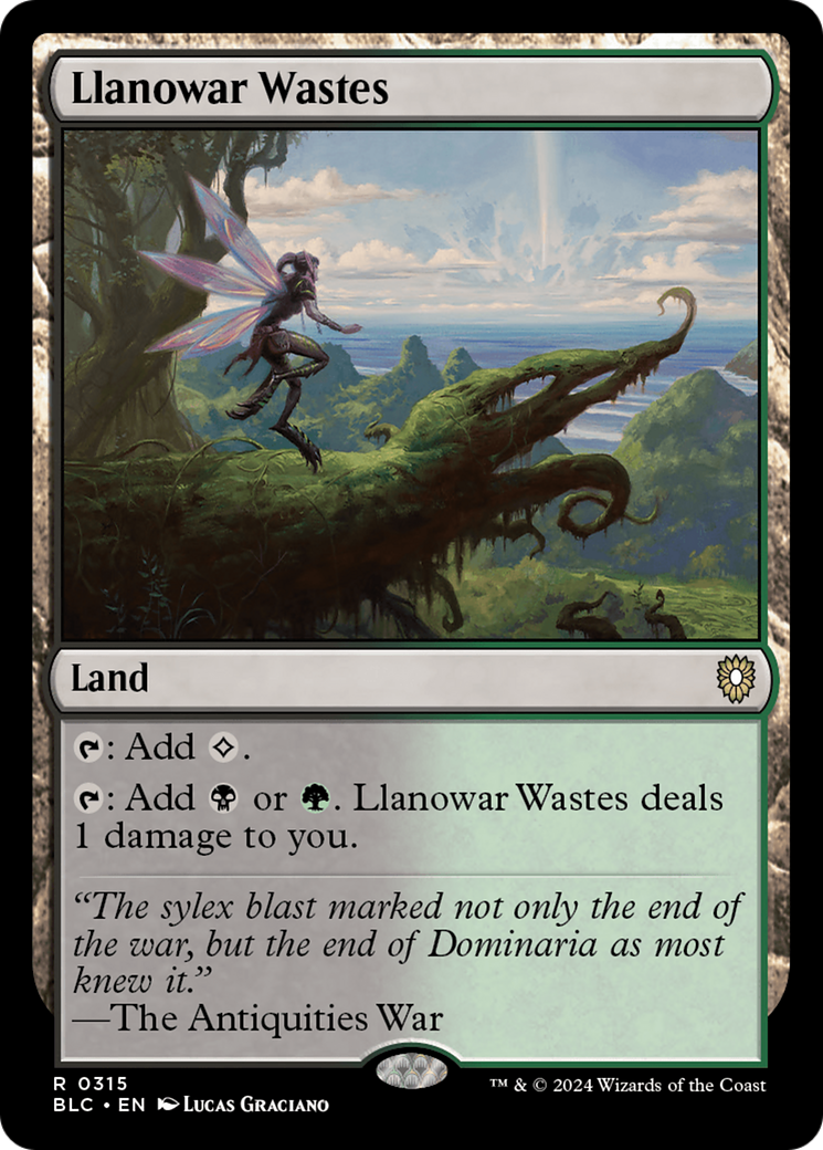 Regiões Agrestes de Llanowar / Llanowar Wastes - Magic: The Gathering - MoxLand