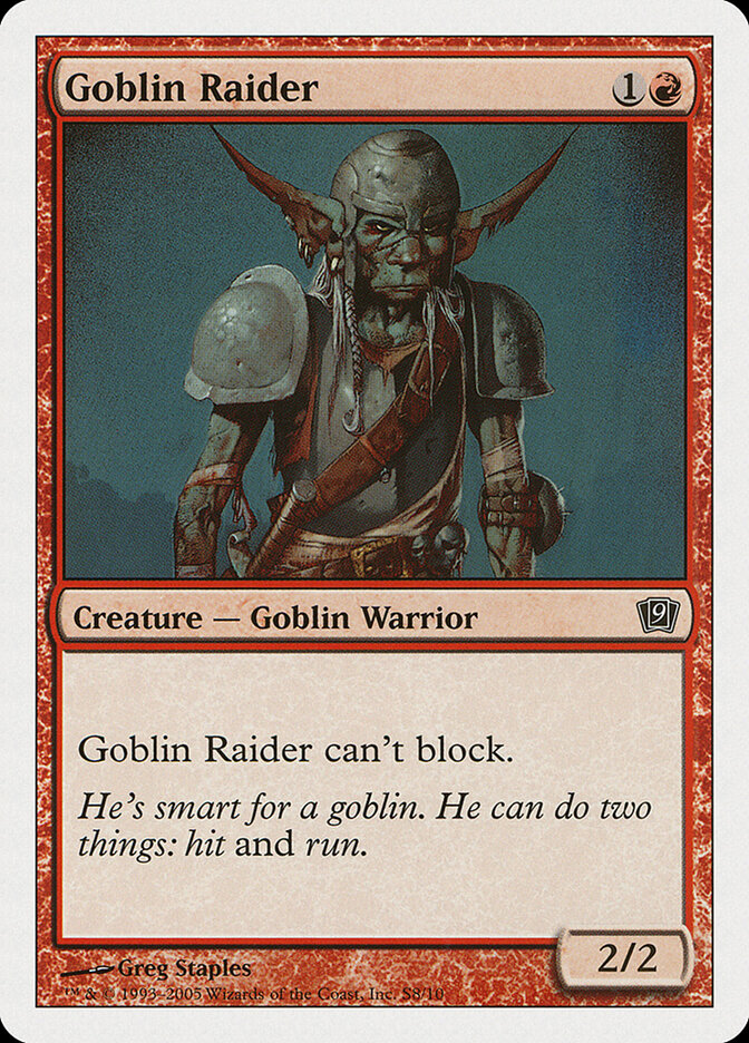 Goblin Salteador / Goblin Raider - Magic: The Gathering - MoxLand