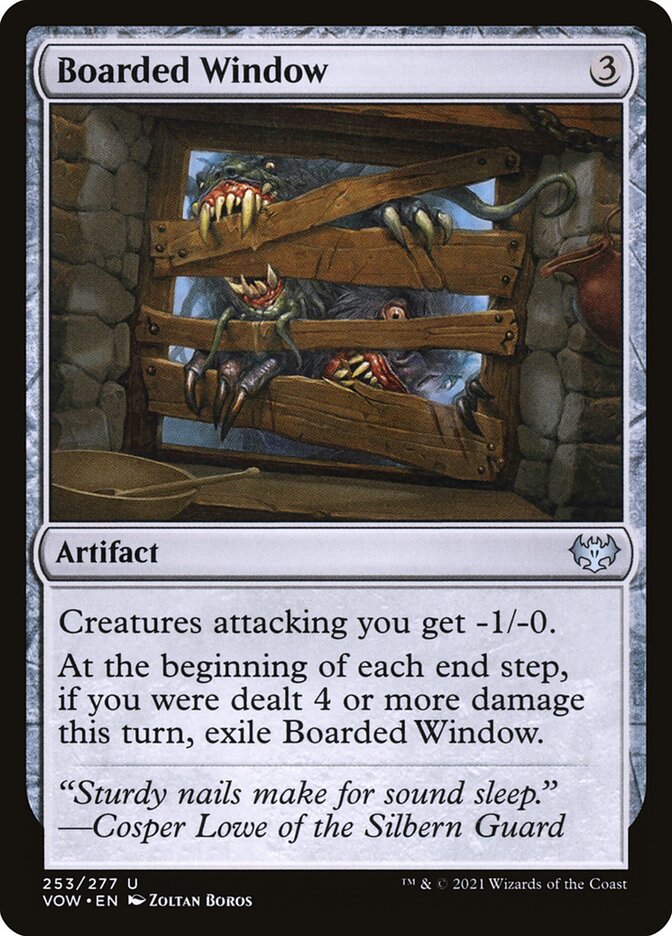 Janela Barrada / Boarded Window - Magic: The Gathering - MoxLand