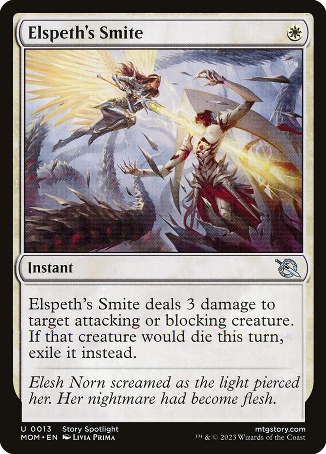 Fulminação de Elspeth / Elspeth's Smite - Magic: The Gathering - MoxLand
