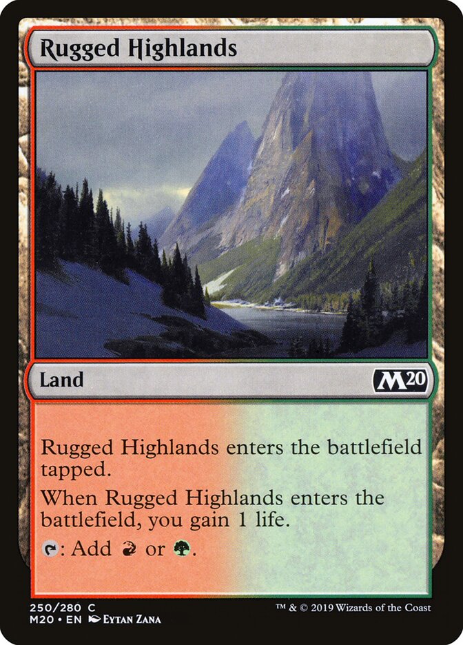 Planalto Acidentado / Rugged Highlands - Magic: The Gathering - MoxLand