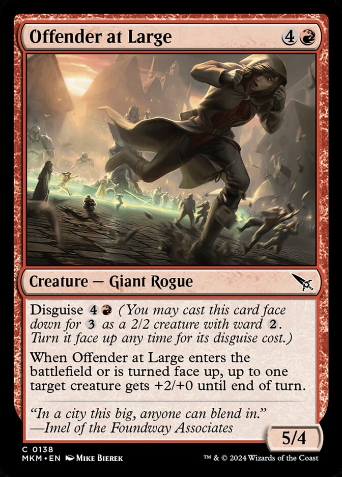 Criminosa em Fuga / Offender at Large - Magic: The Gathering - MoxLand