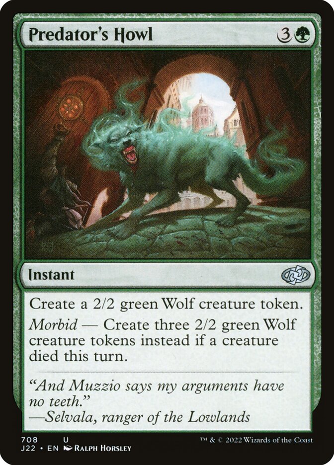 Predator's Howl - Magic: The Gathering - MoxLand