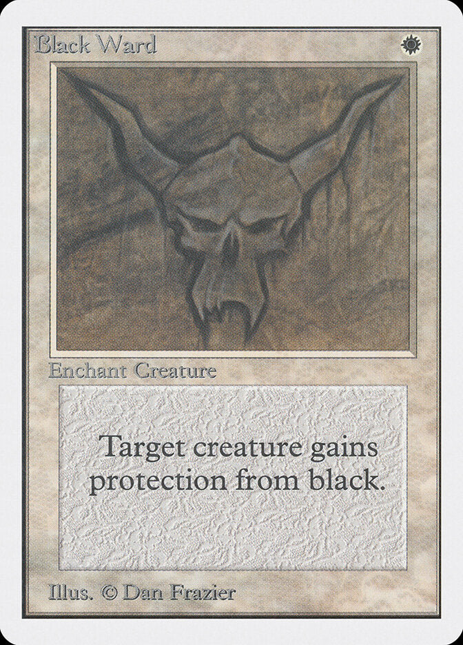 Defesa Preta / Black Ward - Magic: The Gathering - MoxLand