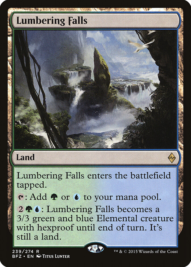 Quedas Estrondosas / Lumbering Falls - Magic: The Gathering - MoxLand