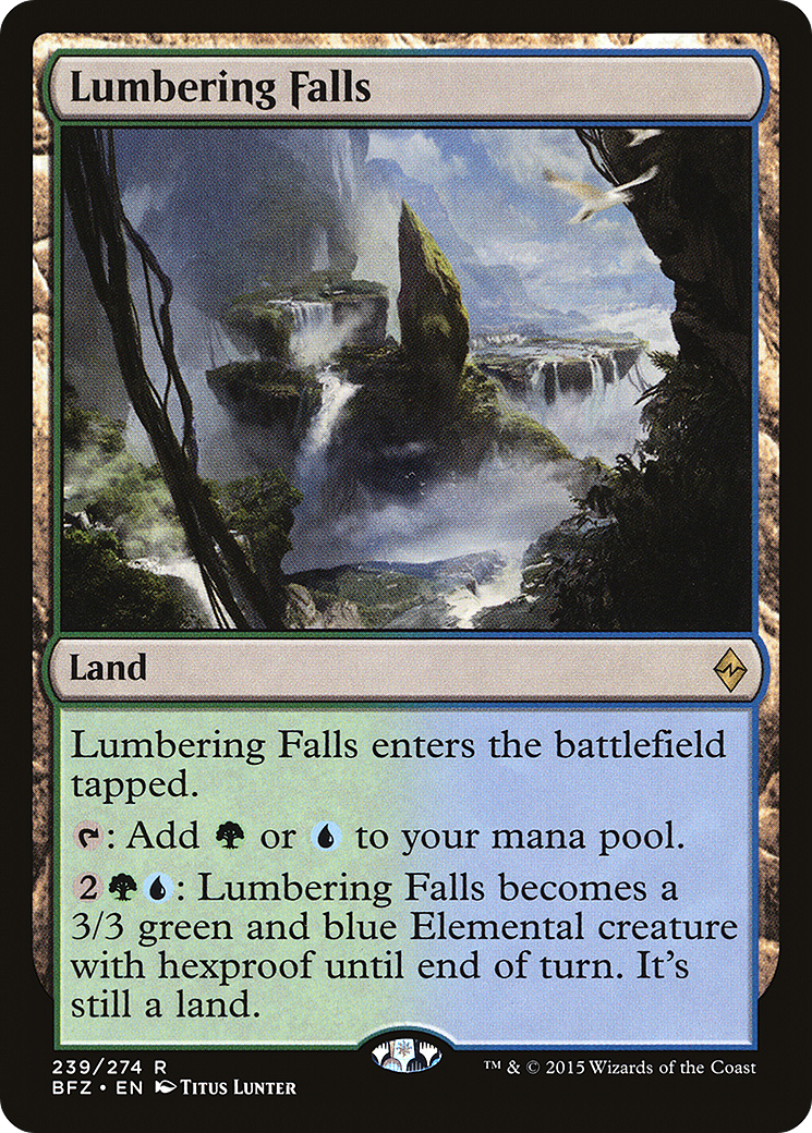 Quedas Estrondosas / Lumbering Falls - Magic: The Gathering - MoxLand