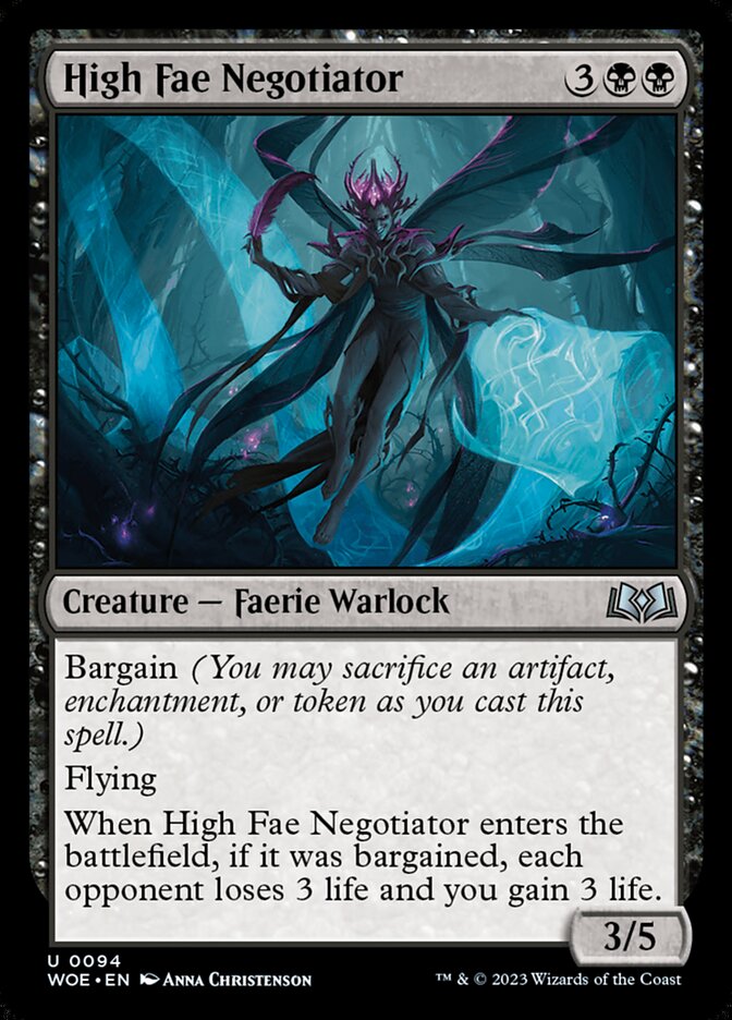 Negociador das Altas Fadinas / High Fae Negotiator - Magic: The Gathering - MoxLand