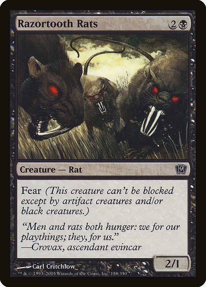 Ratos de Dentes Navalhados / Razortooth Rats - Magic: The Gathering - MoxLand