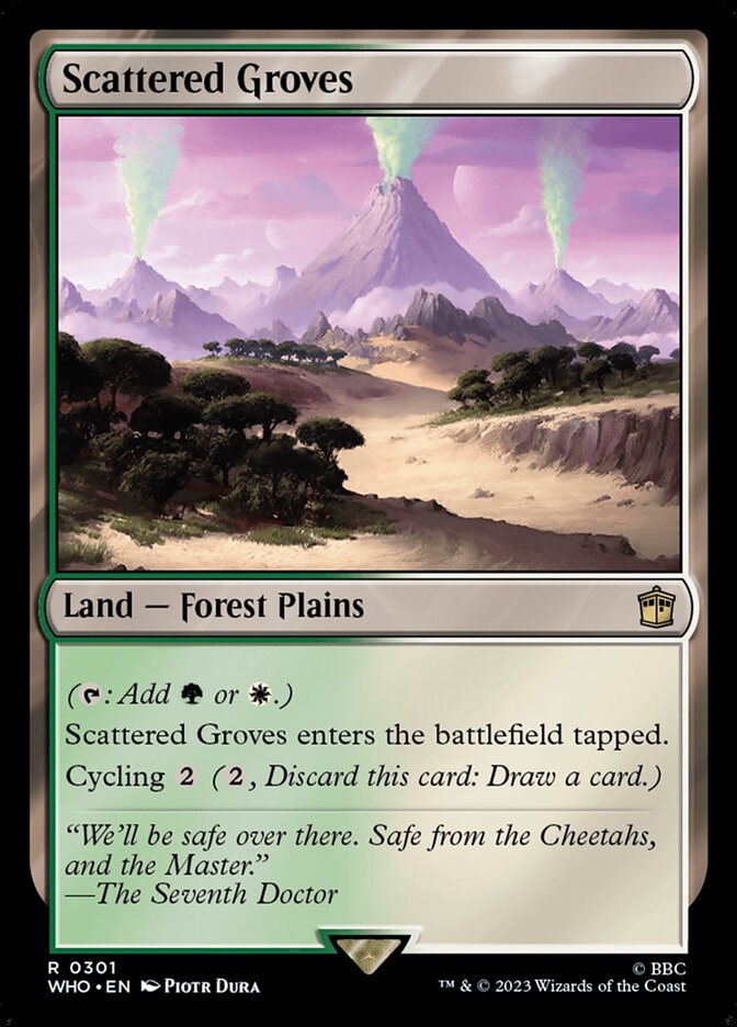 Bosques Esparsos / Scattered Groves - Magic: The Gathering - MoxLand