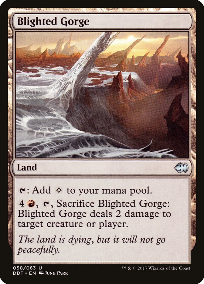 Desfiladeiro Flagelado / Blighted Gorge - Magic: The Gathering - MoxLand