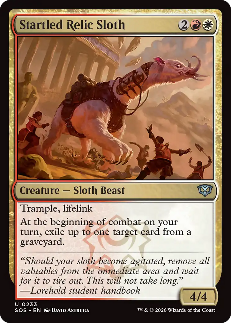 Startled Relic Sloth - Magic: The Gathering - MoxLand