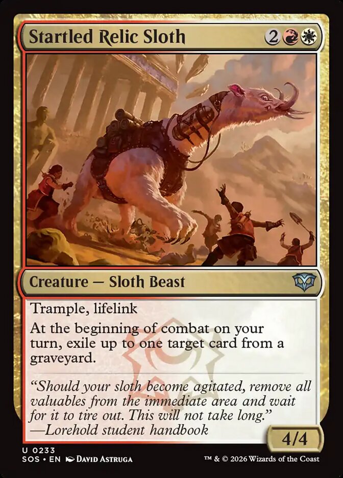Startled Relic Sloth - Magic: The Gathering - MoxLand