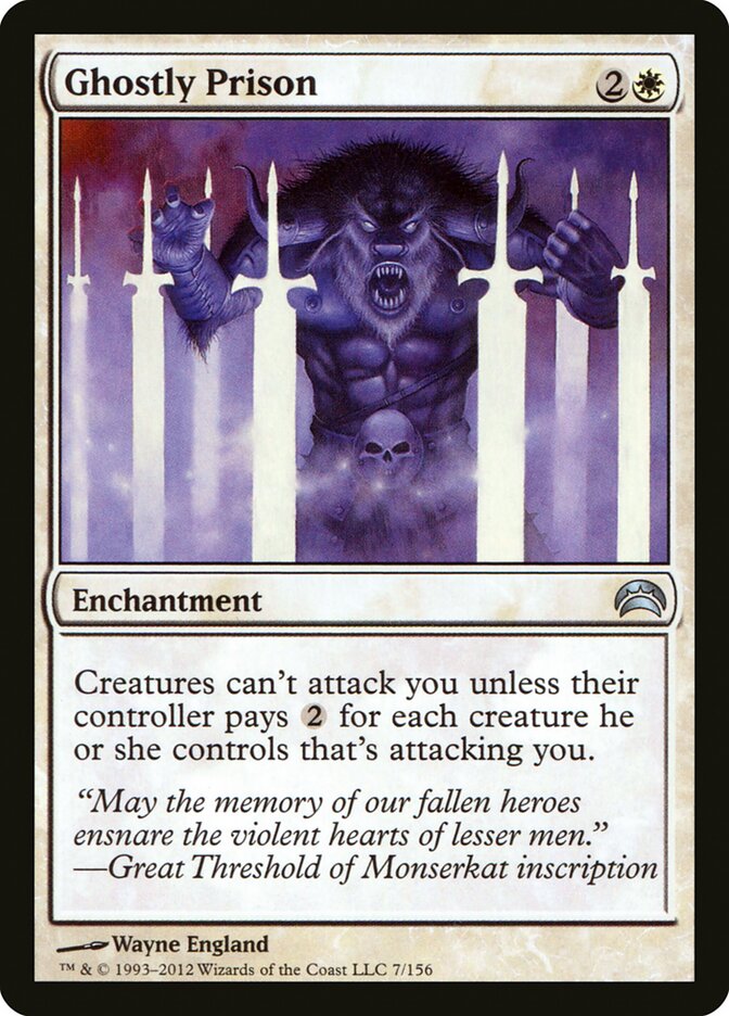 Prisão Fantasmagórica / Ghostly Prison - Magic: The Gathering - MoxLand