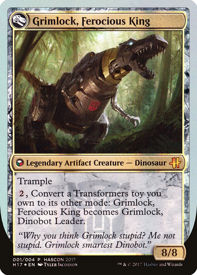 Grimlock, Dinobot Leader - Magic: The Gathering - MoxLand
