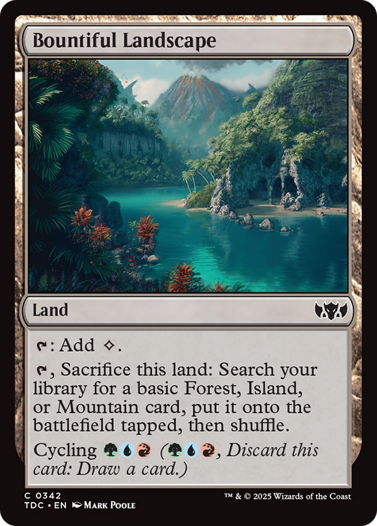 Paisagem Abundante / Bountiful Landscape - Magic: The Gathering - MoxLand