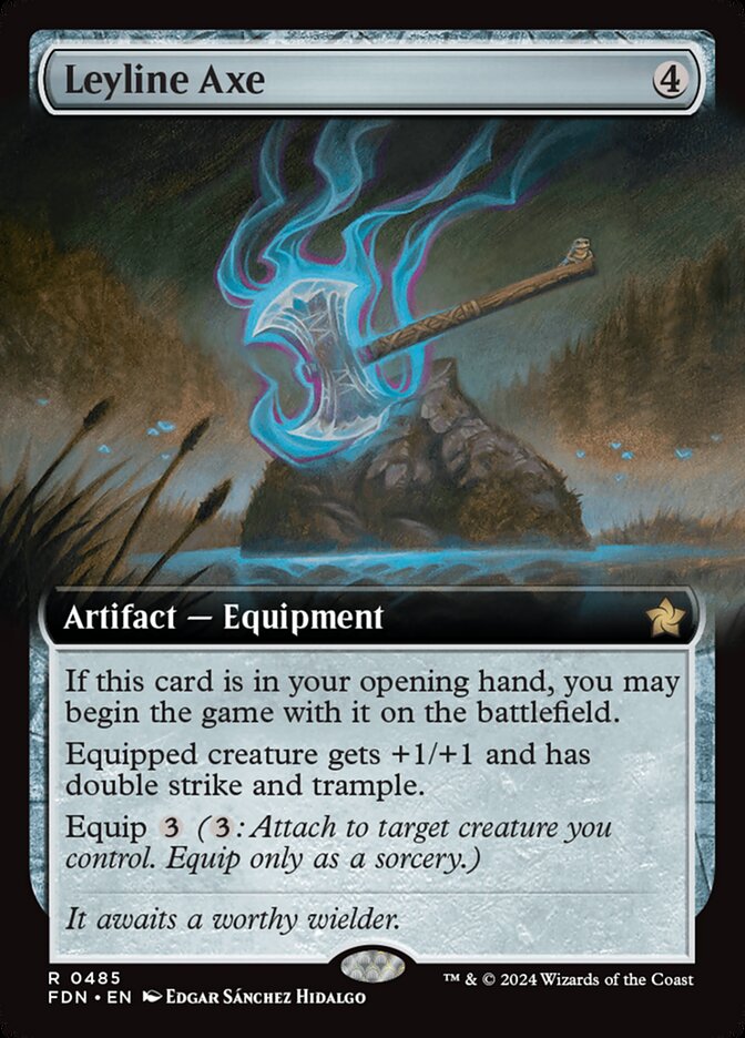 Machado da Linha de Força / Leyline Axe - Magic: The Gathering - MoxLand