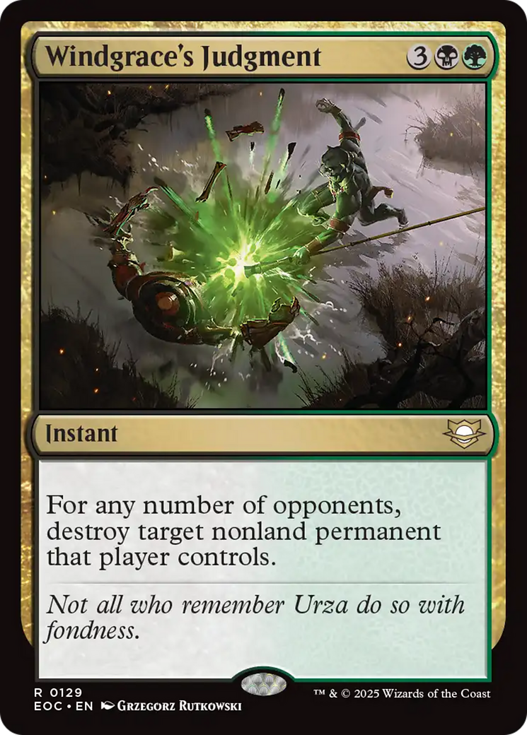 Julgamento de Windgrace / Windgrace's Judgment - Magic: The Gathering - MoxLand