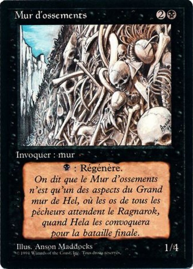 Barreira de Ossos / Wall of Bone - Magic: The Gathering - MoxLand