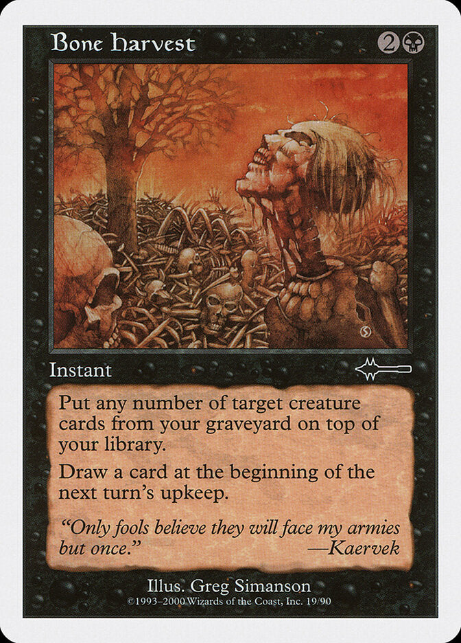 Colheita de Ossos / Bone Harvest - Magic: The Gathering - MoxLand