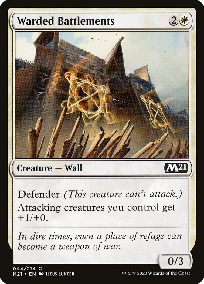 Ameias Protegidas / Warded Battlements - Magic: The Gathering - MoxLand