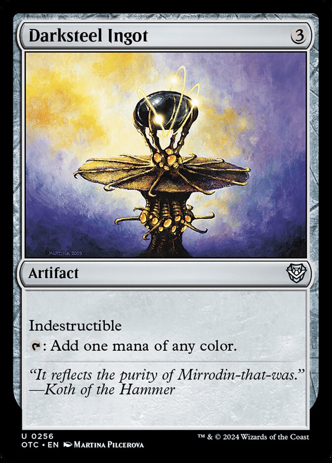 Lingote de Aço Negro / Darksteel Ingot - Magic: The Gathering - MoxLand