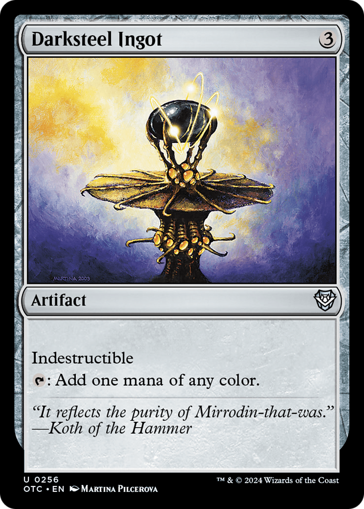 Lingote de Aço Negro / Darksteel Ingot - Magic: The Gathering - MoxLand