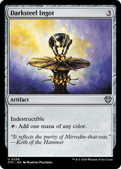 Lingote de Aço Negro / Darksteel Ingot - Magic: The Gathering - MoxLand