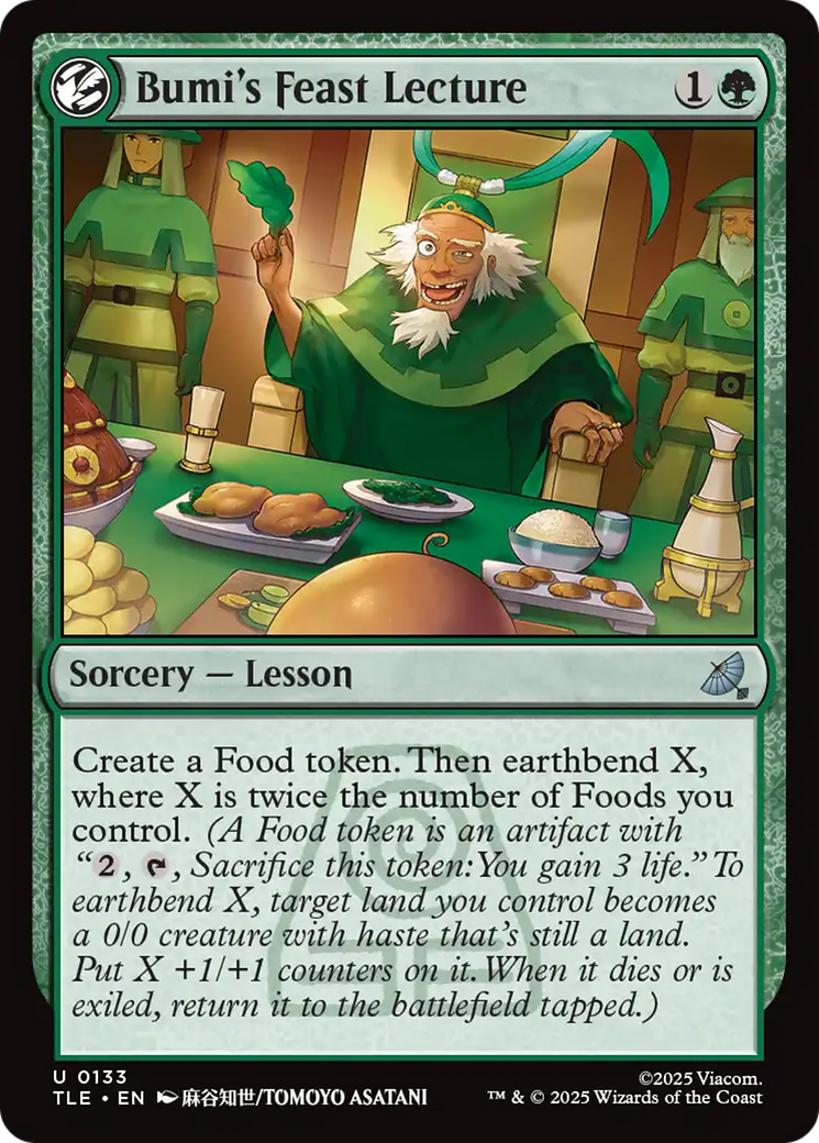Lição do Banquete de Bumi / Bumi's Feast Lecture - Magic: The Gathering - MoxLand