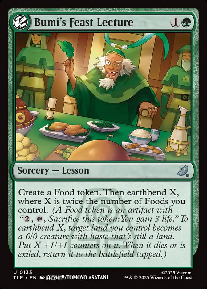 Lição do Banquete de Bumi / Bumi's Feast Lecture - Magic: The Gathering - MoxLand