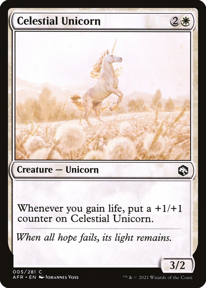 Unicórnio Celestial / Celestial Unicorn - Magic: The Gathering - MoxLand