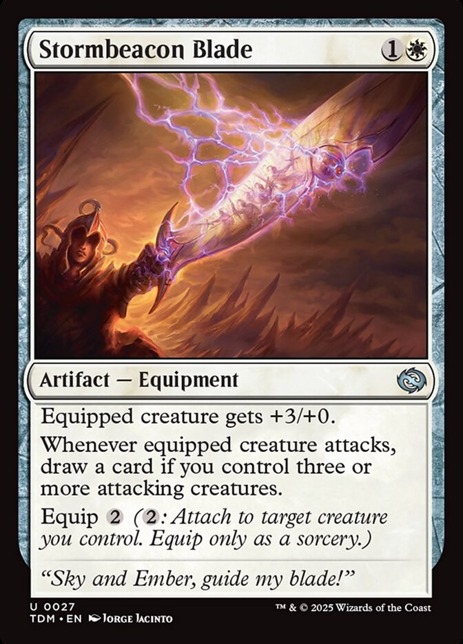 Lâmina do Feixe da Tempestade / Stormbeacon Blade - Magic: The Gathering - MoxLand