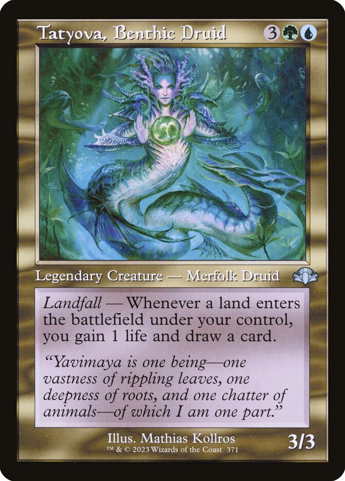 Tatyova, Druida Bêntica / Tatyova, Benthic Druid - Magic: The Gathering - MoxLand