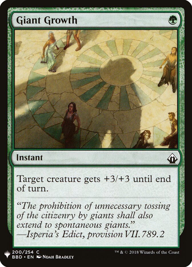 Crescimento Desenfreado / Giant Growth - Magic: The Gathering - MoxLand