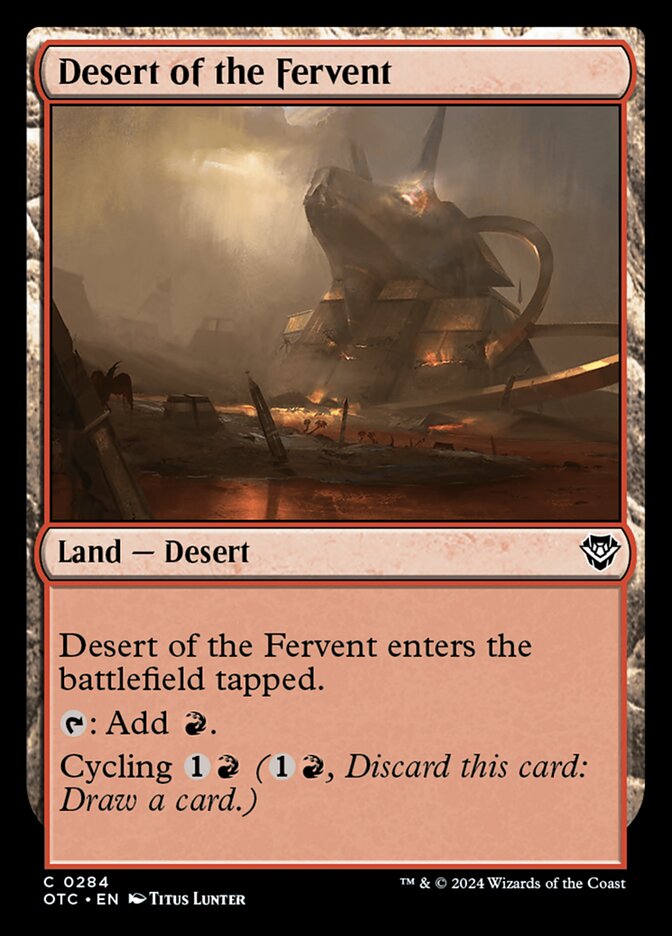 Deserto da Fervorosa / Desert of the Fervent - Magic: The Gathering - MoxLand