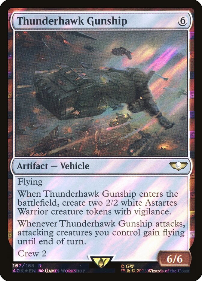 Canhonave Thunderhawk / Thunderhawk Gunship - Magic: The Gathering - MoxLand