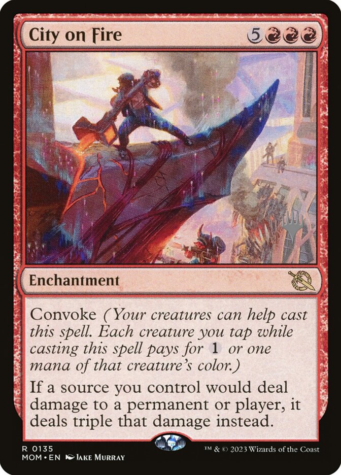 Cidade Incendiada / City on Fire - Magic: The Gathering - MoxLand