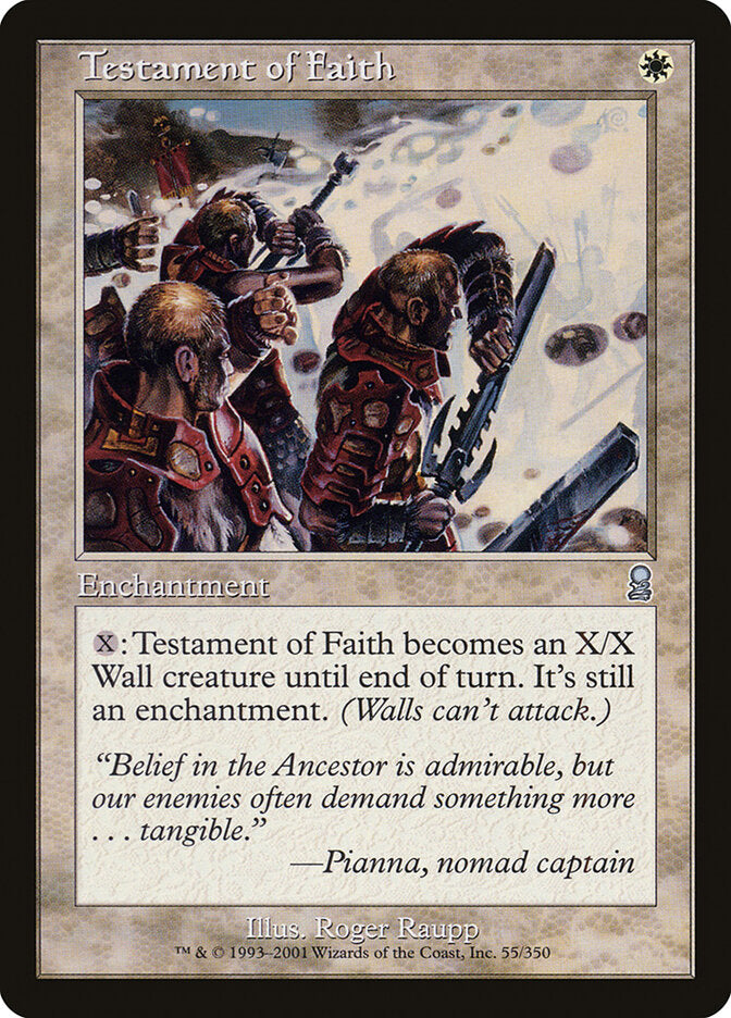 Testemunho de Fé / Testament of Faith - Magic: The Gathering - MoxLand