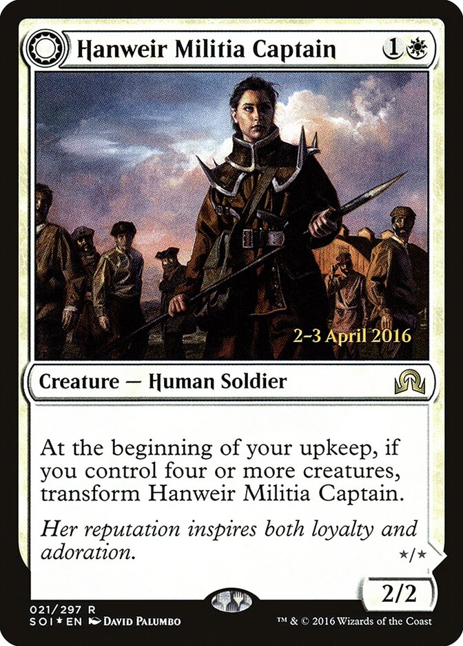 Capitã de Milícia de Hanweir / Hanweir Militia Captain - Magic: The Gathering - MoxLand