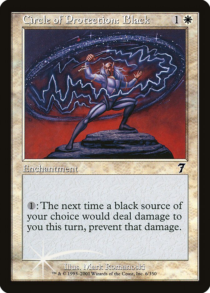 Círculo de Proteção: Preto / Circle of Protection: Black - Magic: The Gathering - MoxLand
