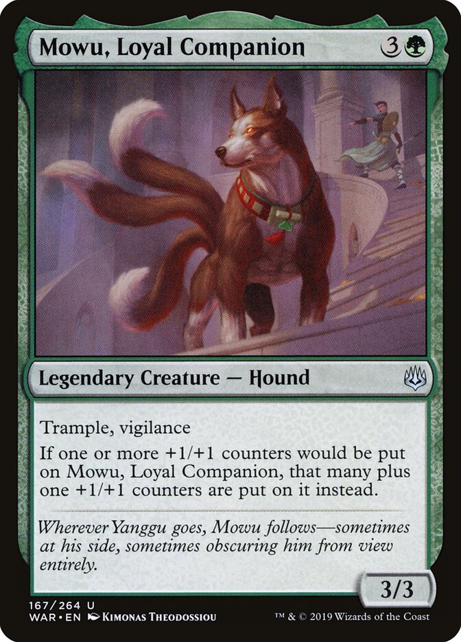 Mowu, Companheiro Leal / Mowu, Loyal Companion - Magic: The Gathering - MoxLand