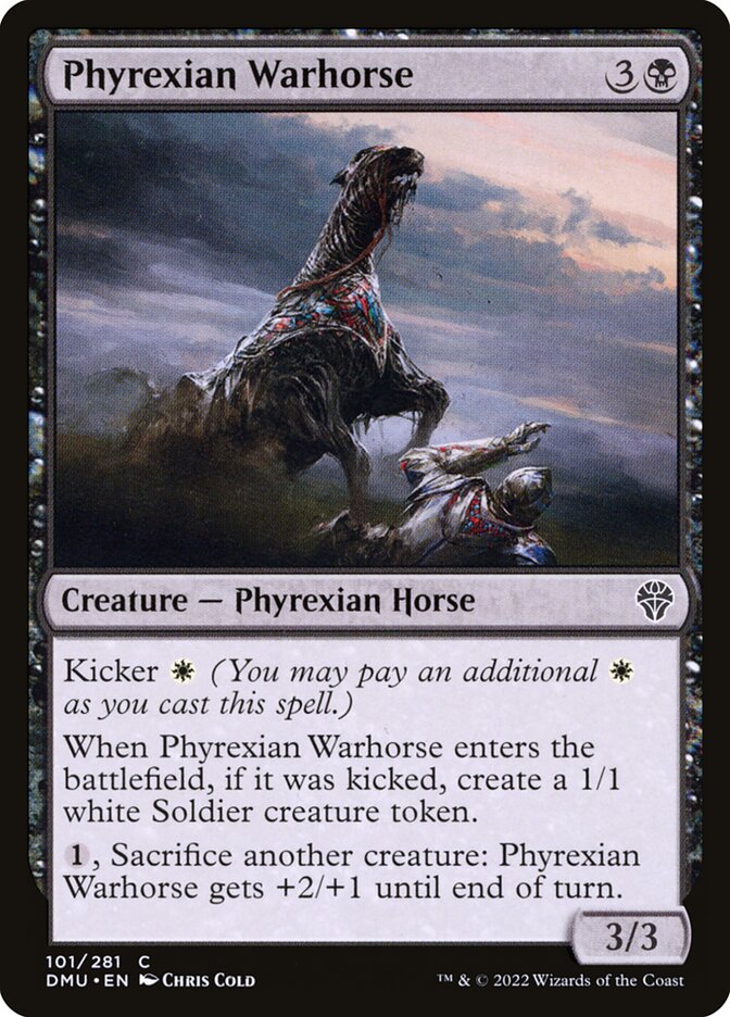 Cavalo de Batalha Phyrexiano / Phyrexian Warhorse - Magic: The Gathering - MoxLand