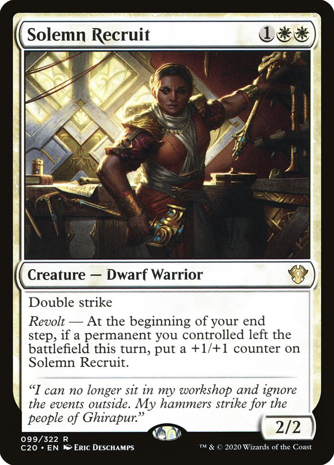 Recruta Solene / Solemn Recruit - Magic: The Gathering - MoxLand