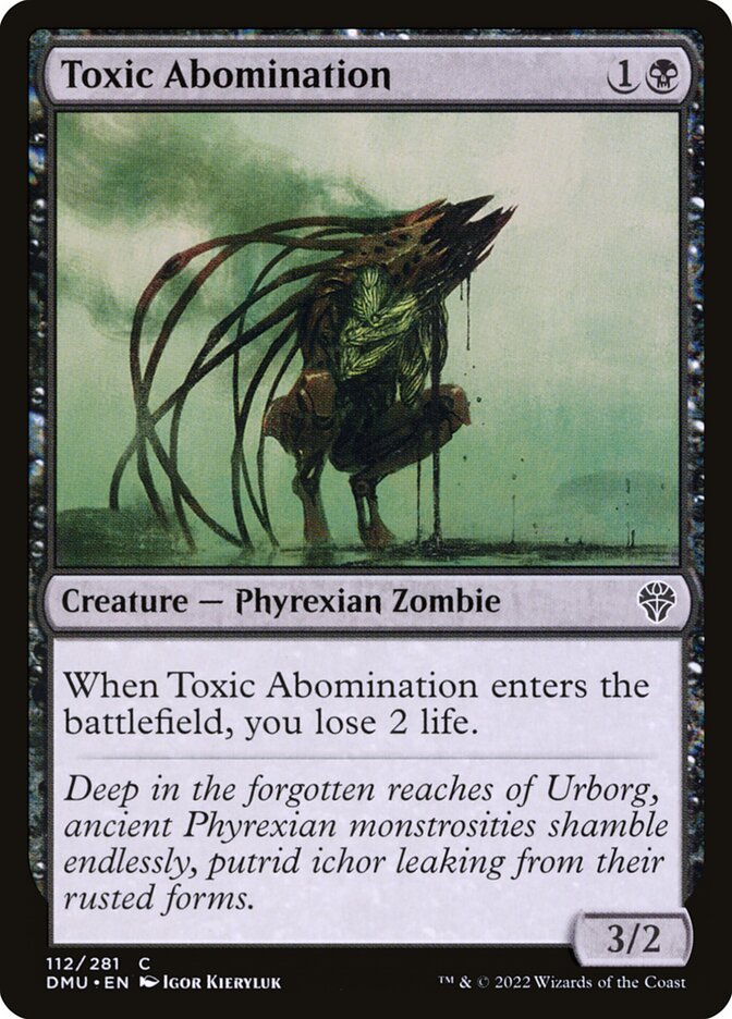 Abominação Tóxica / Toxic Abomination - Magic: The Gathering - MoxLand