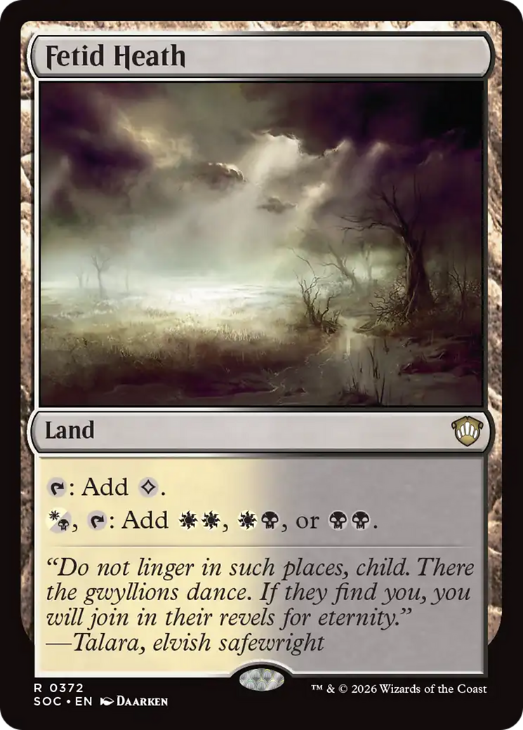 Matagal Fétido / Fetid Heath - Magic: The Gathering - MoxLand