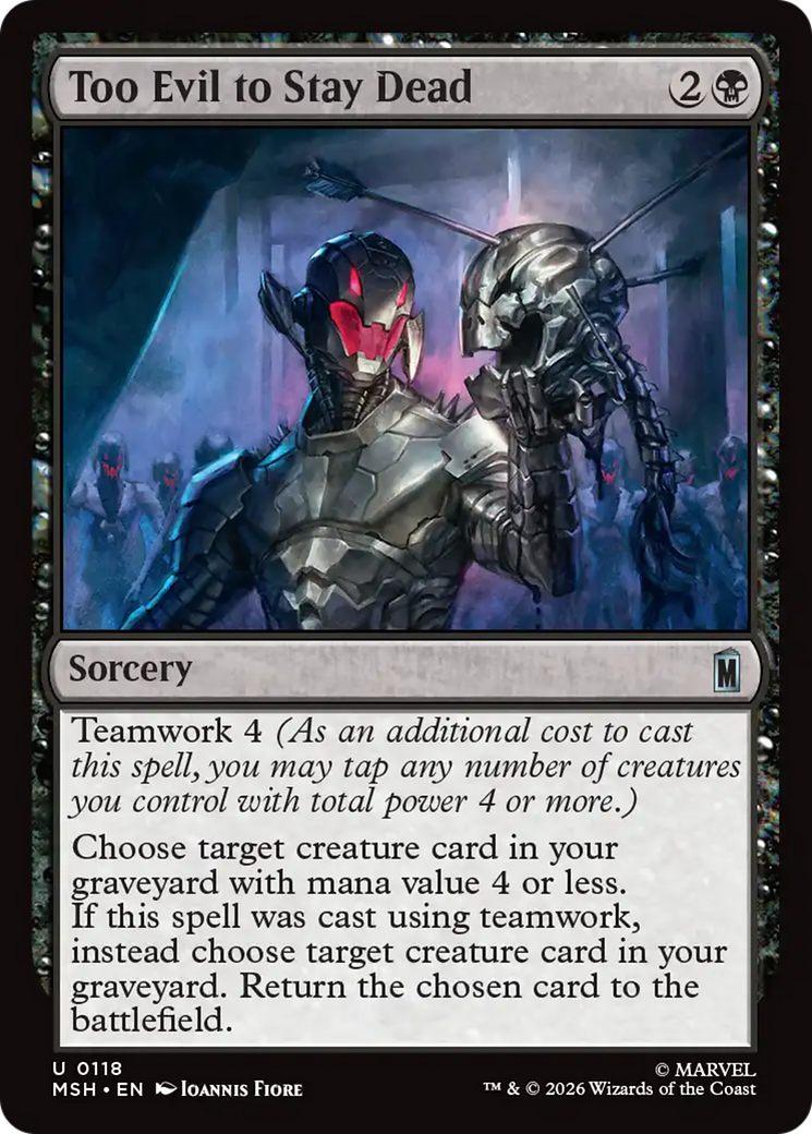 Too Evil to Stay Dead - Magic: The Gathering - MoxLand