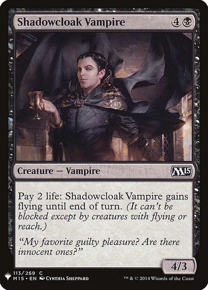 Vampiro do Manto de Sombras / Shadowcloak Vampire - Magic: The Gathering - MoxLand