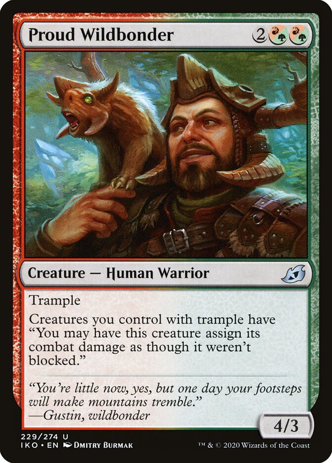 Vinculador das Selvas Orgulhoso / Proud Wildbonder - Magic: The Gathering - MoxLand