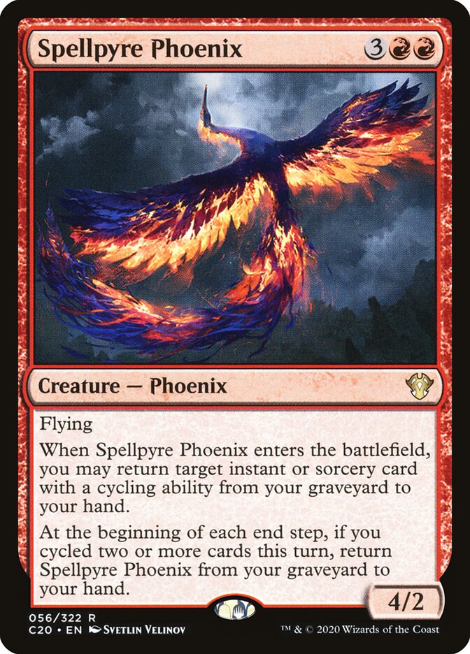 Fênix da Pira Mágica / Spellpyre Phoenix - Magic: The Gathering - MoxLand